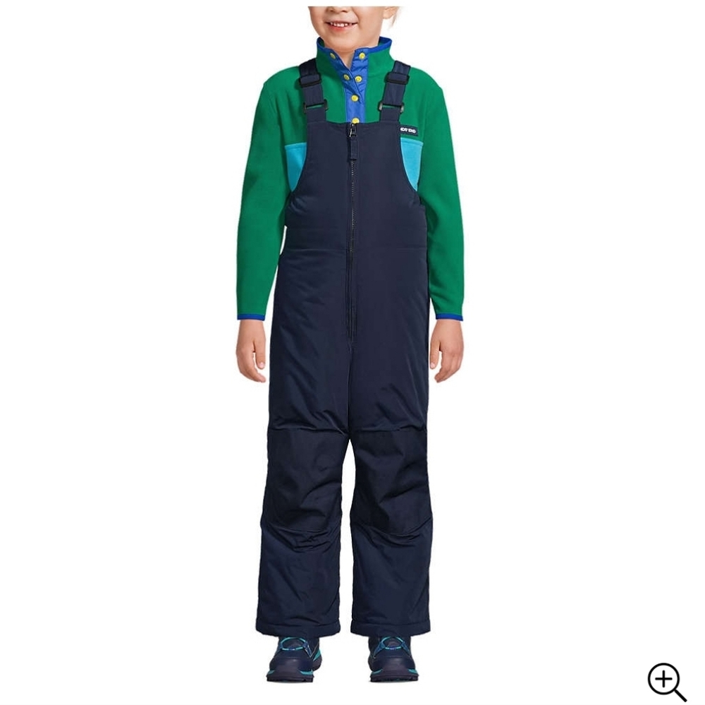 Lands End Kids Iron Knee Insulated Winter Snow Bibs